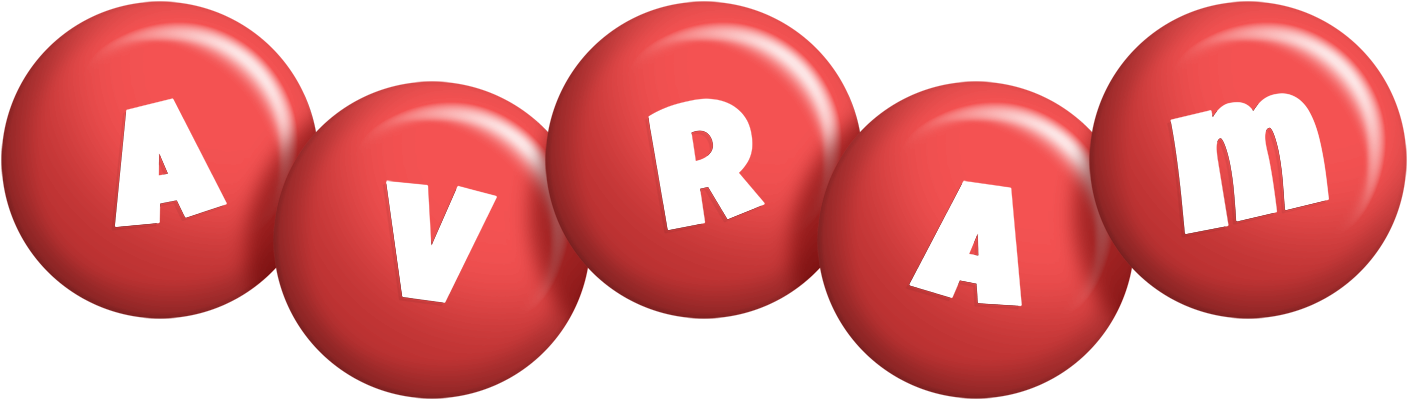 Avram candy-red logo
