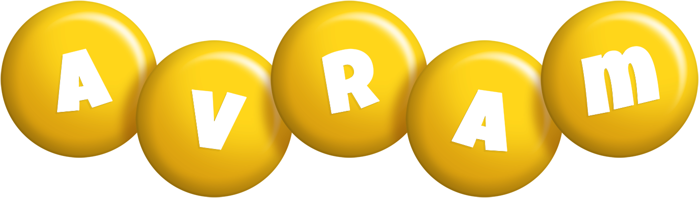 Avram candy-yellow logo