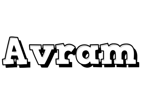Avram snowing logo