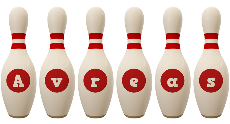Avreas bowling-pin logo