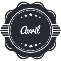 Avril badge logo