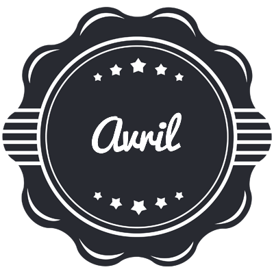 Avril badge logo