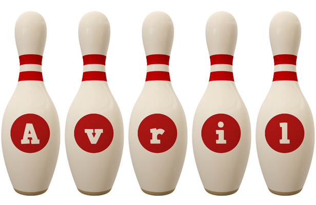 Avril bowling-pin logo