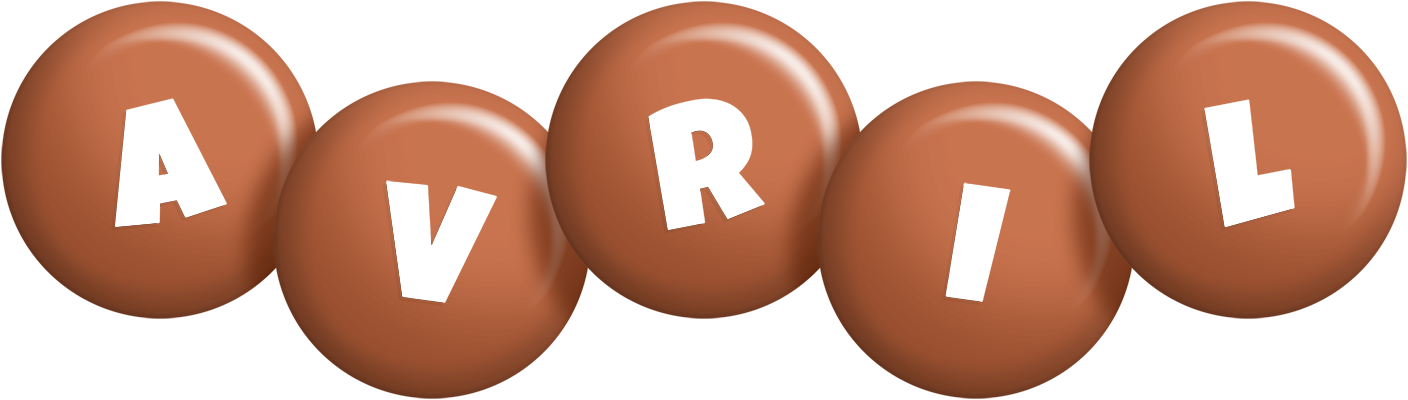 Avril candy-brown logo