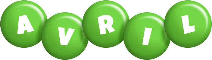 Avril candy-green logo