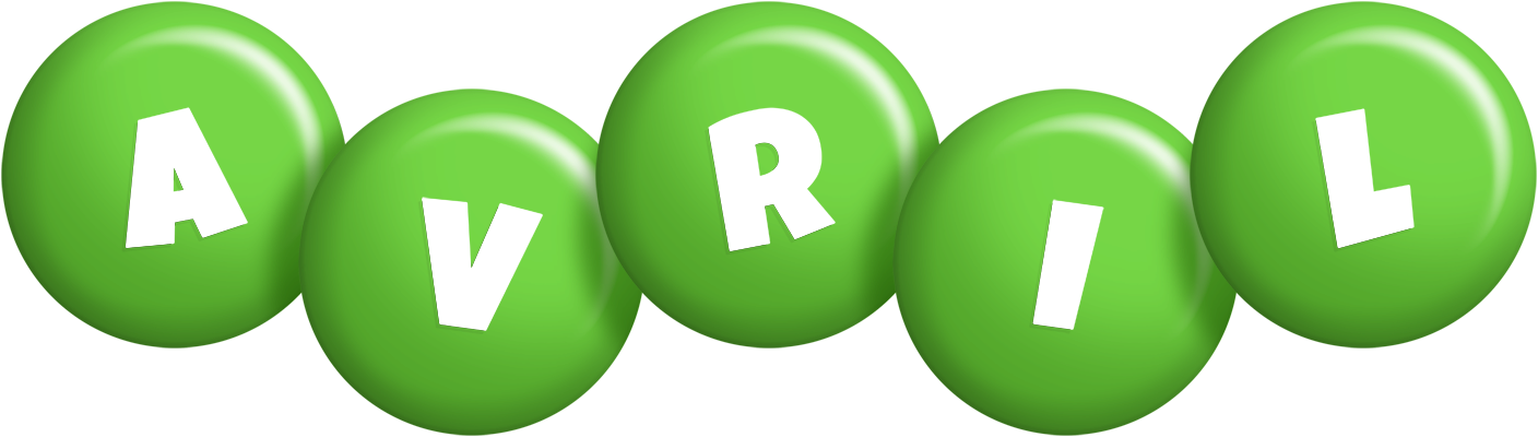 Avril candy-green logo