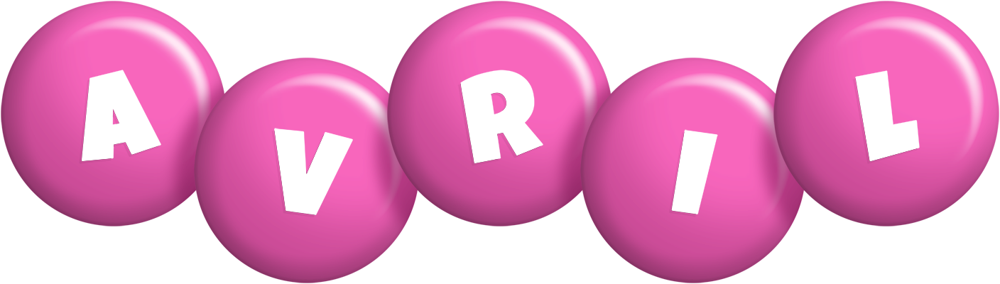 Avril candy-pink logo