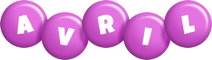 Avril candy-purple logo