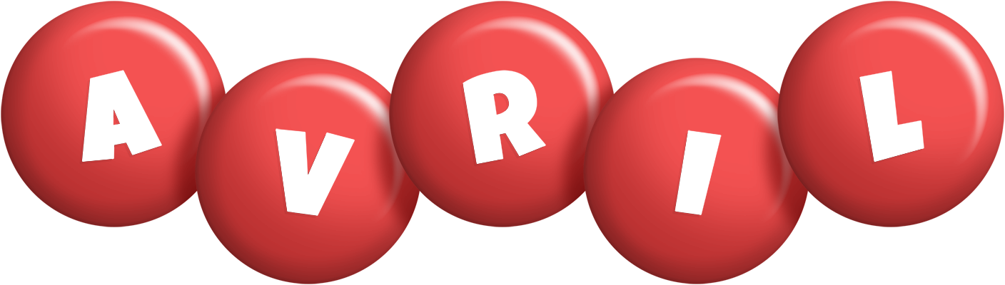 Avril candy-red logo