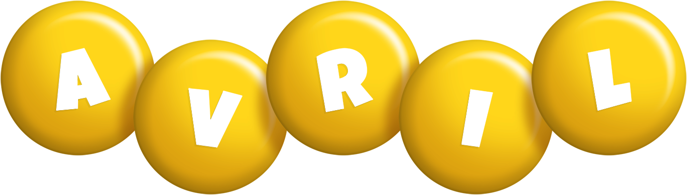 Avril candy-yellow logo