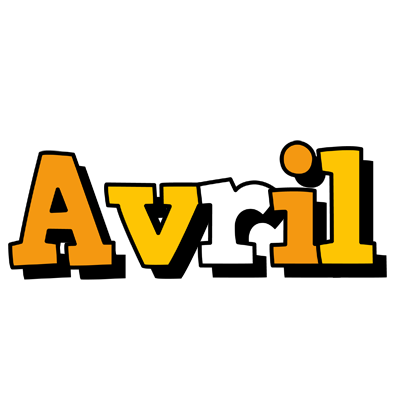 Avril cartoon logo