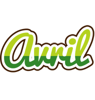 Avril golfing logo