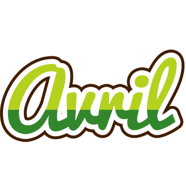 Avril golfing logo