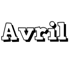 Avril snowing logo