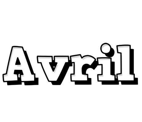 Avril snowing logo
