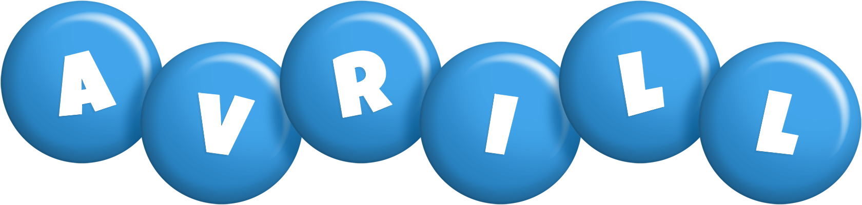 Avrill candy-blue logo
