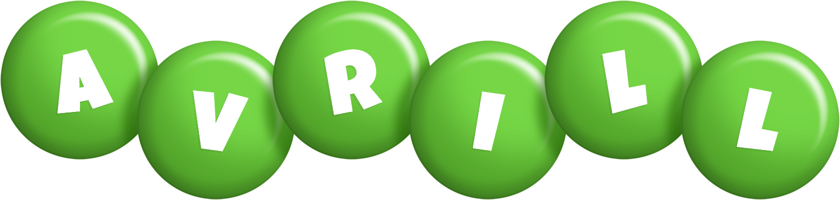 Avrill candy-green logo