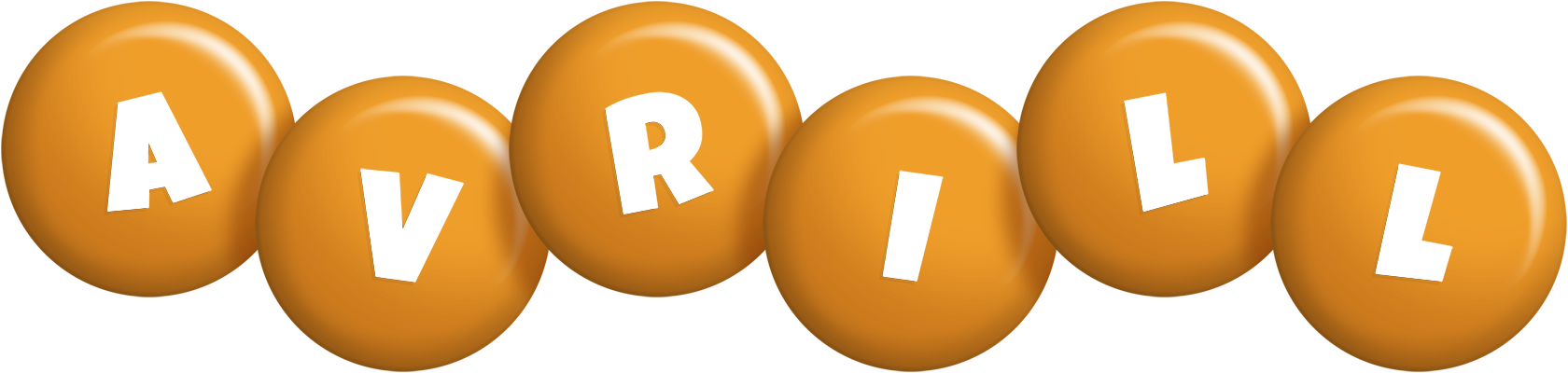 Avrill candy-orange logo