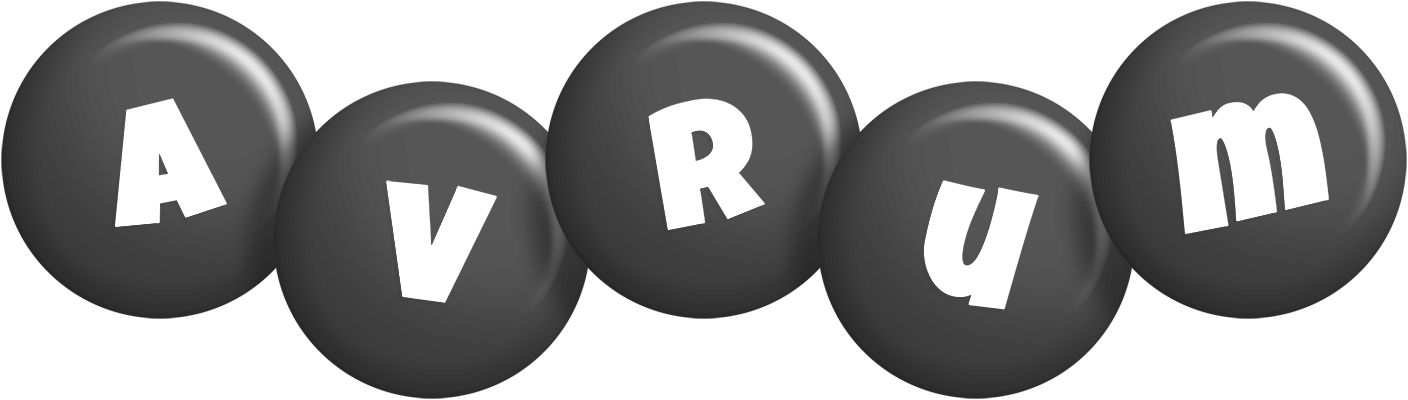 Avrum candy-black logo