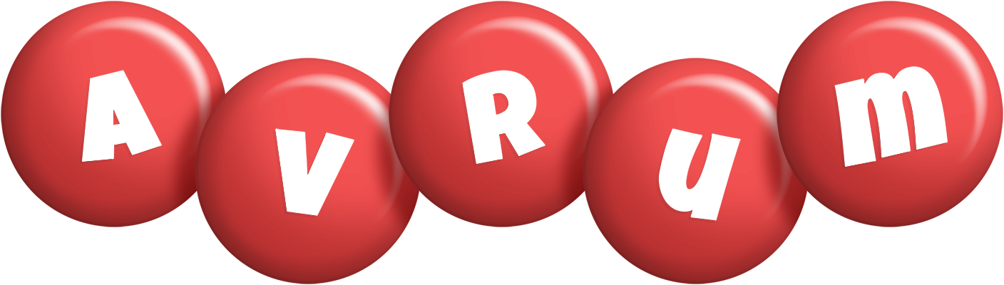 Avrum candy-red logo