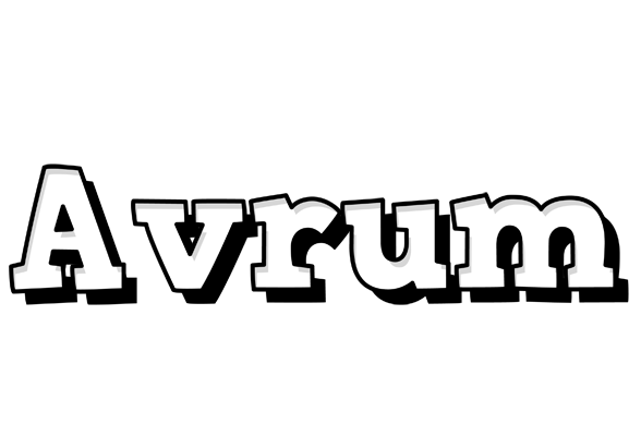 Avrum snowing logo