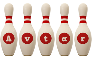 Avtar bowling-pin logo