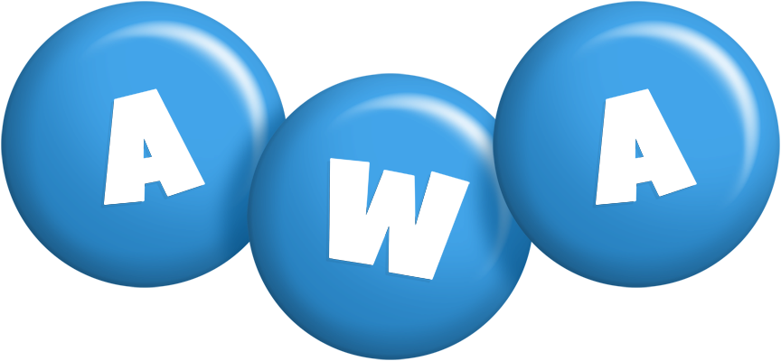 Awa candy-blue logo