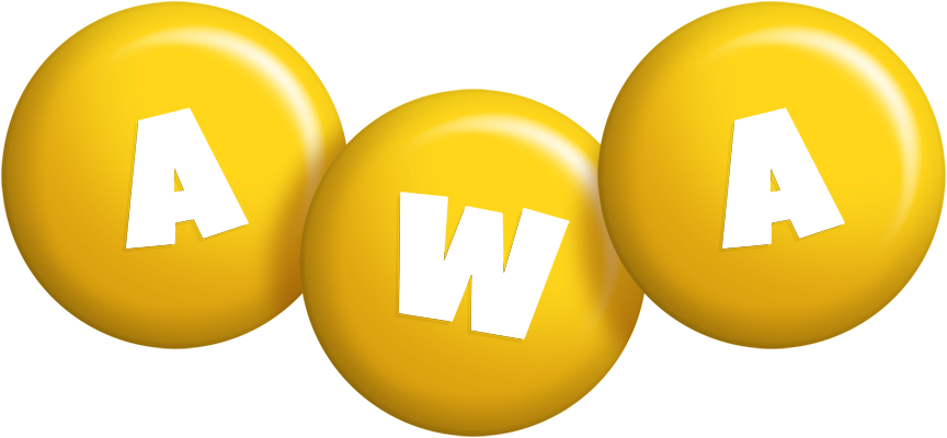 Awa candy-yellow logo