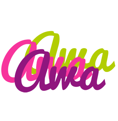 Awa flowers logo