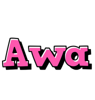 Awa girlish logo