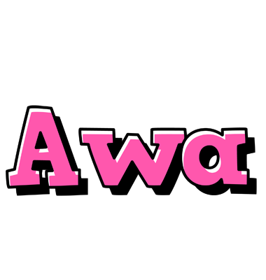 Awa girlish logo