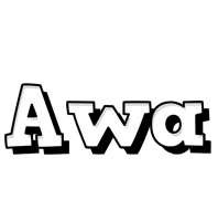 Awa snowing logo