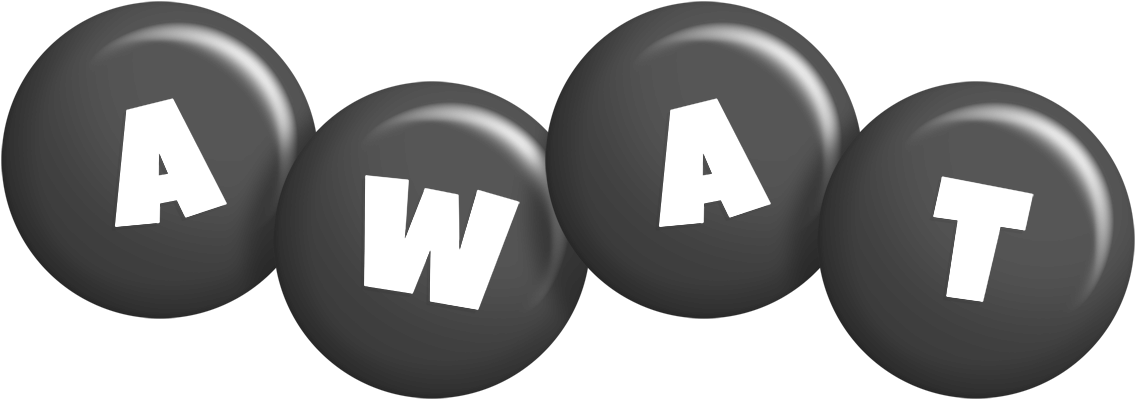 Awat candy-black logo