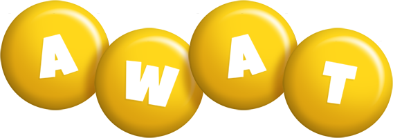 Awat candy-yellow logo