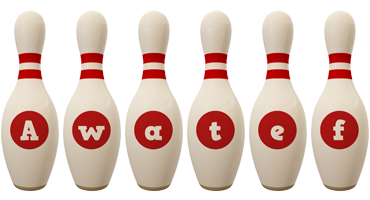 Awatef bowling-pin logo