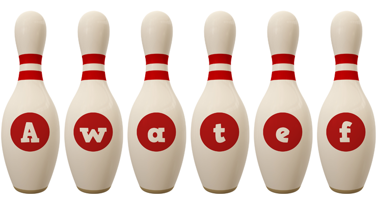 Awatef bowling-pin logo
