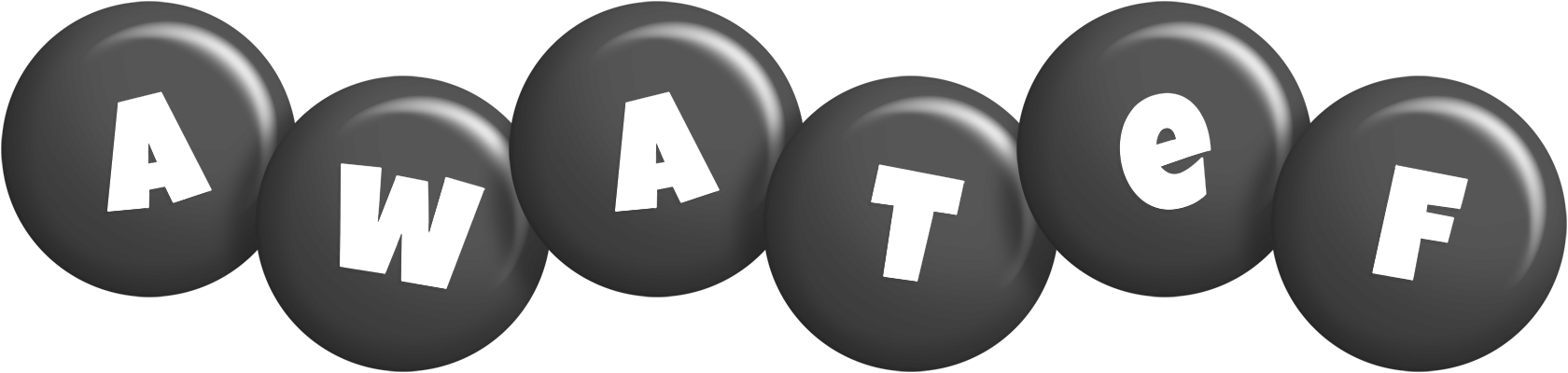 Awatef candy-black logo