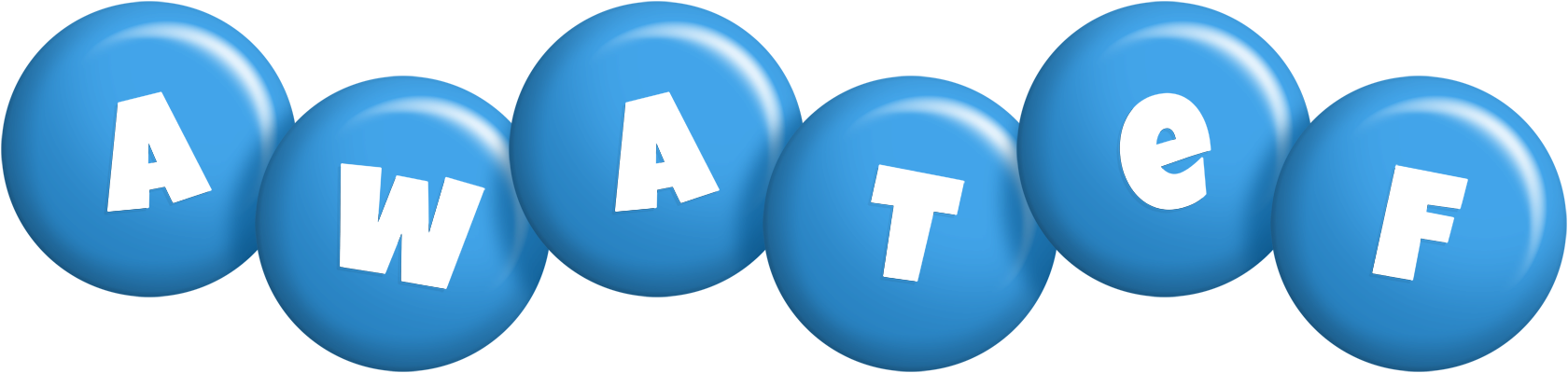 Awatef candy-blue logo
