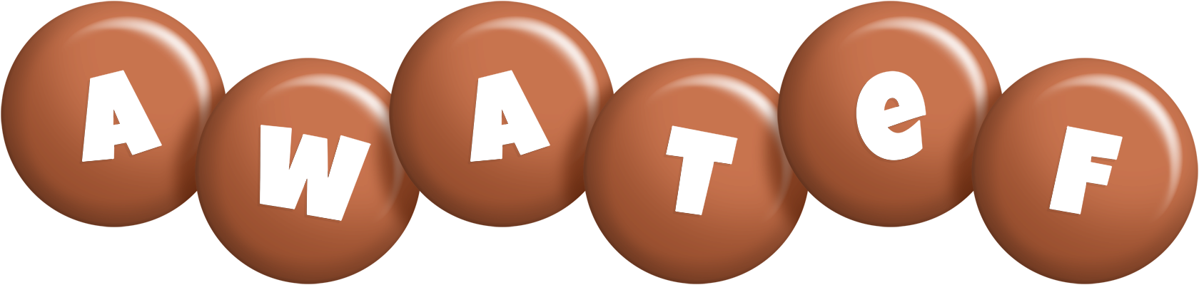 Awatef candy-brown logo