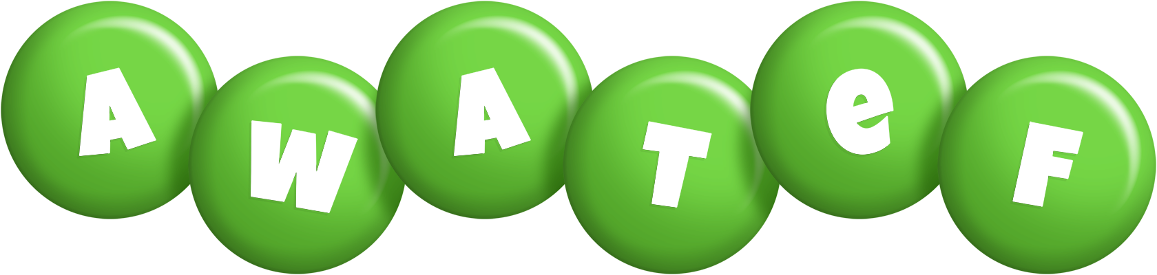 Awatef candy-green logo