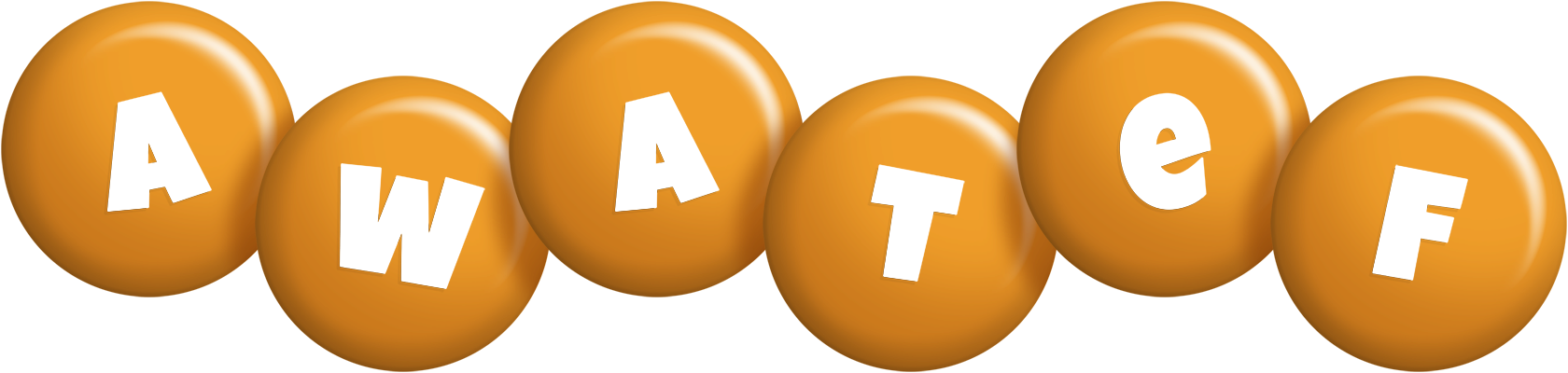 Awatef candy-orange logo