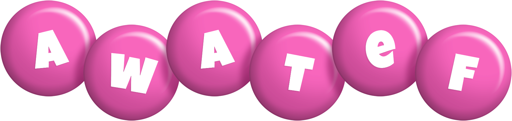 Awatef candy-pink logo