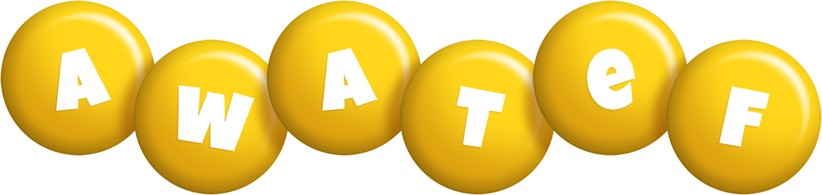 Awatef candy-yellow logo