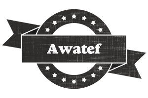 Awatef grunge logo
