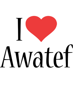 Awatef i-love logo