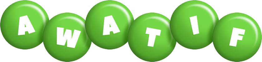 Awatif candy-green logo