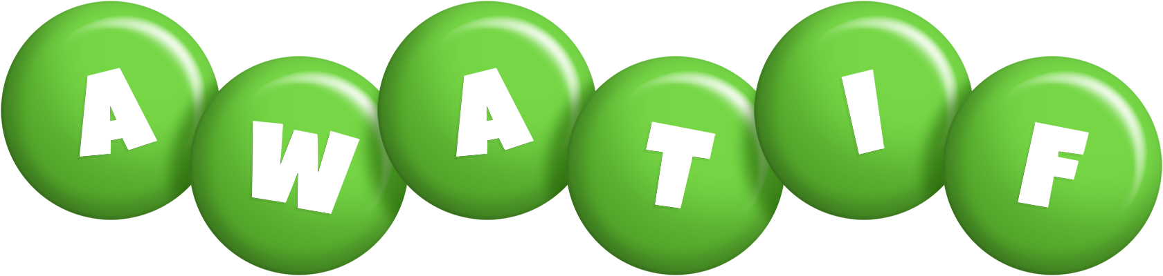 Awatif candy-green logo