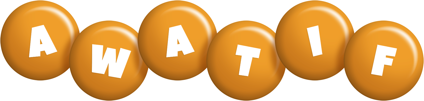 Awatif candy-orange logo