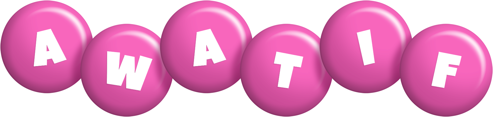 Awatif candy-pink logo