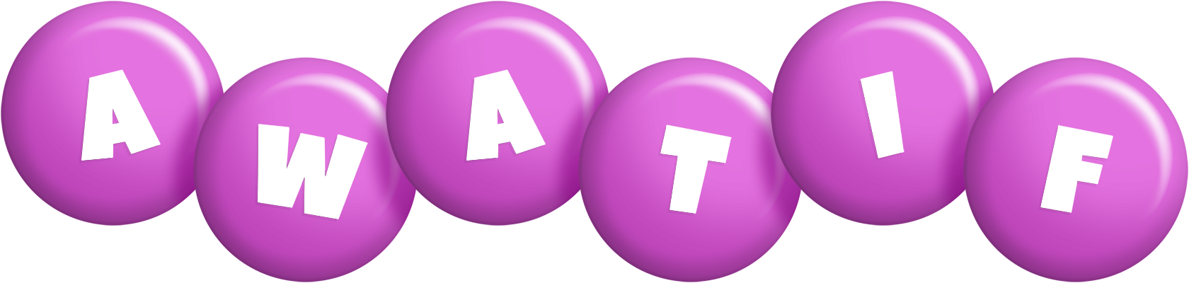 Awatif candy-purple logo